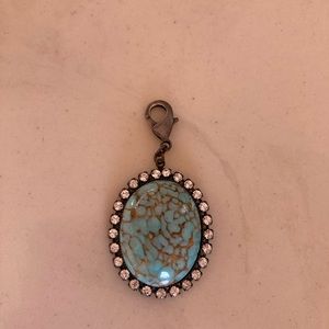 Turquoise & Crystal Sabika Pendant